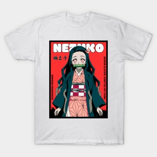 Nezuko Kamado: Anime Comic Cover Style IKIGAISEKAI T-Shirt